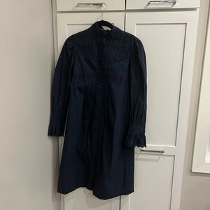 Rebecca Taylor Navy Trench Coat